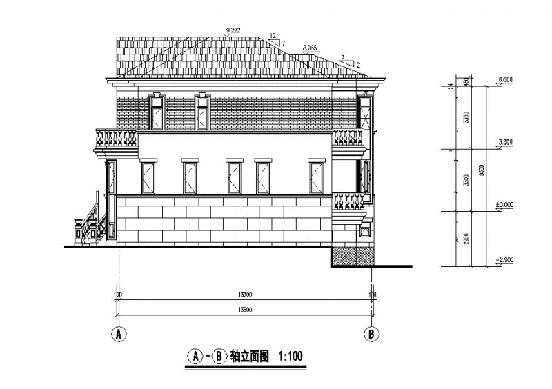 20x13米二層帶地下室別墅，復式客廳+雙車庫