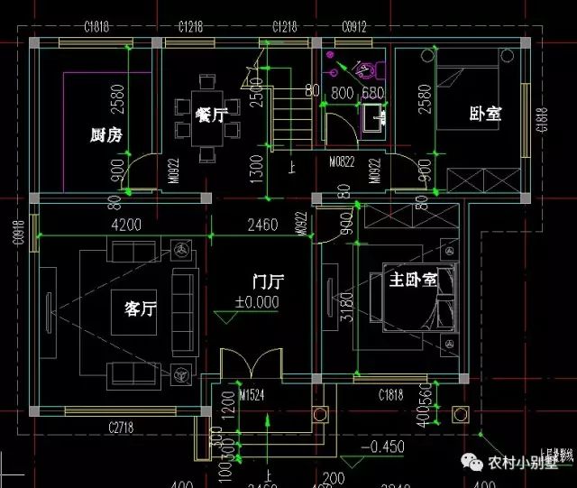 12x9米經(jīng)濟(jì)實(shí)用二層帶露臺(tái)農(nóng)村小樓房設(shè)計(jì)圖，推薦
