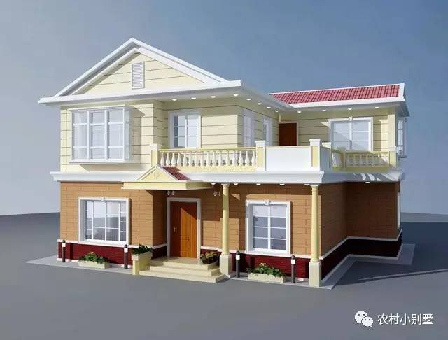 12x9米經(jīng)濟(jì)實(shí)用二層帶露臺(tái)農(nóng)村小樓房設(shè)計(jì)圖，推薦