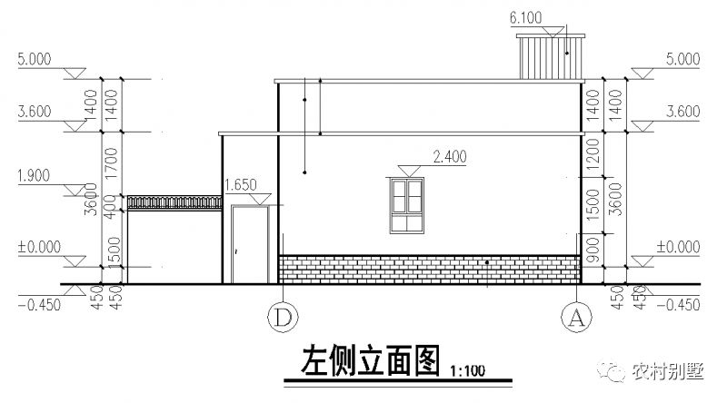 一層平屋頂農(nóng)村自建房設(shè)計圖，簡單易造，主體10萬左右