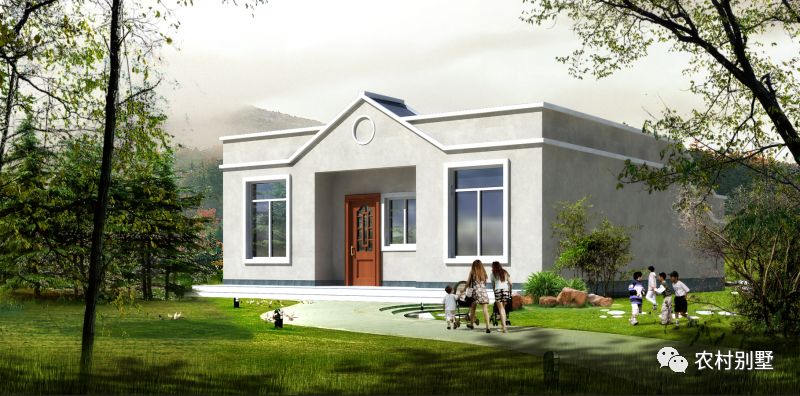 一層平屋頂農(nóng)村自建房設(shè)計圖，簡單易造，主體10萬左右