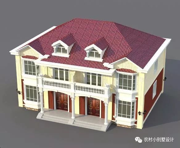 幾套農(nóng)村兄弟倆雙拼樓房設(shè)計圖，二層、三層都有