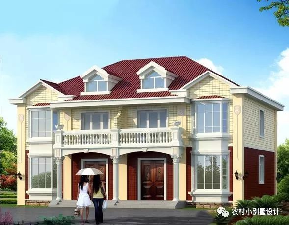 幾套農(nóng)村兄弟倆雙拼樓房設(shè)計圖，二層、三層都有