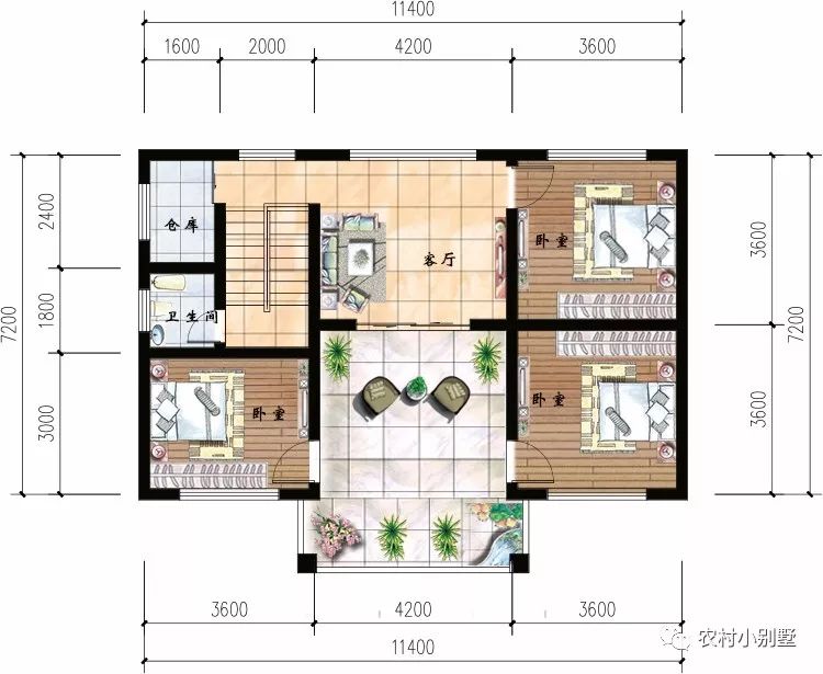 占地85平小戶型三層農(nóng)村小樓設(shè)計(jì)圖，戶型雖小，五臟俱全