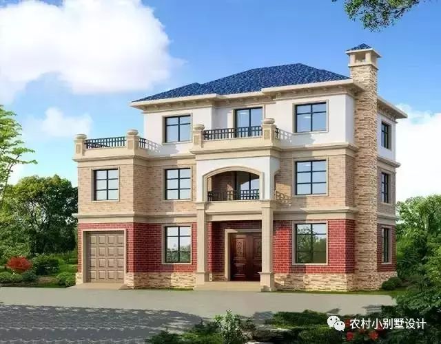開(kāi)間15米進(jìn)深11.5米三層帶車(chē)庫(kù)別墅設(shè)計(jì)圖，外觀精美