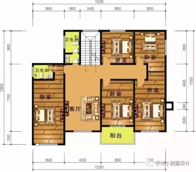 開(kāi)間15米進(jìn)深11.5米三層帶車(chē)庫(kù)別墅設(shè)計(jì)圖，外觀精美