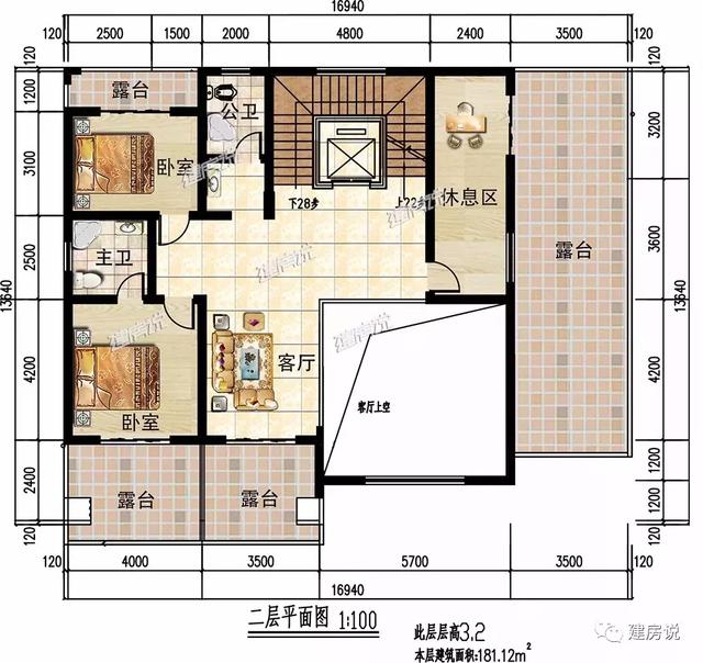 三層16X13米歐式別墅設(shè)計圖，占地200平左右漂亮又大氣。