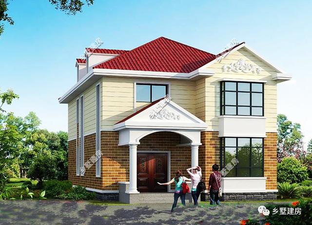 四室二廳二層別墅設(shè)計(jì)圖，帶挑空客廳+旋轉(zhuǎn)樓梯，只需要21萬(wàn)就能建成，你不信？