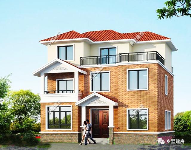 11X10米的三層農(nóng)村別墅設(shè)計圖，款款不到30萬，25萬左右就能搞定，接地氣的房子你們喜歡嗎？