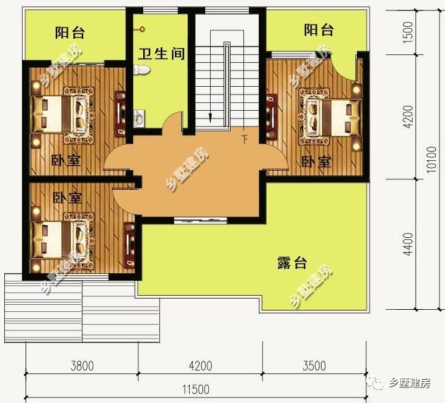 11X10米的三層農(nóng)村別墅設(shè)計圖，款款不到30萬，25萬左右就能搞定，接地氣的房子你們喜歡嗎？