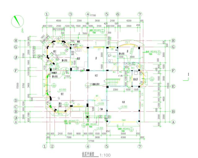 超經(jīng)典的二層歐式別墅設(shè)計(jì)圖，占地面積250平方米，非常時(shí)尚，你喜歡這樣的嗎？