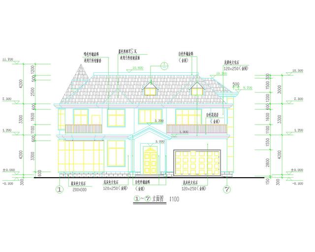 超經(jīng)典的二層歐式別墅設(shè)計(jì)圖，占地面積250平方米，非常時(shí)尚，你喜歡這樣的嗎？