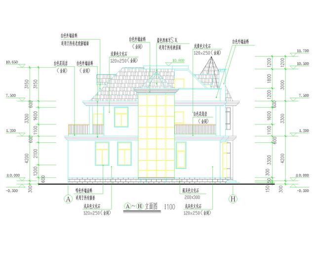 超經(jīng)典的二層歐式別墅設(shè)計(jì)圖，占地面積250平方米，非常時(shí)尚，你喜歡這樣的嗎？