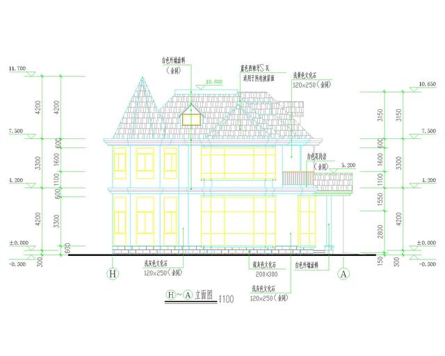 超經(jīng)典的二層歐式別墅設(shè)計(jì)圖，占地面積250平方米，非常時(shí)尚，你喜歡這樣的嗎？