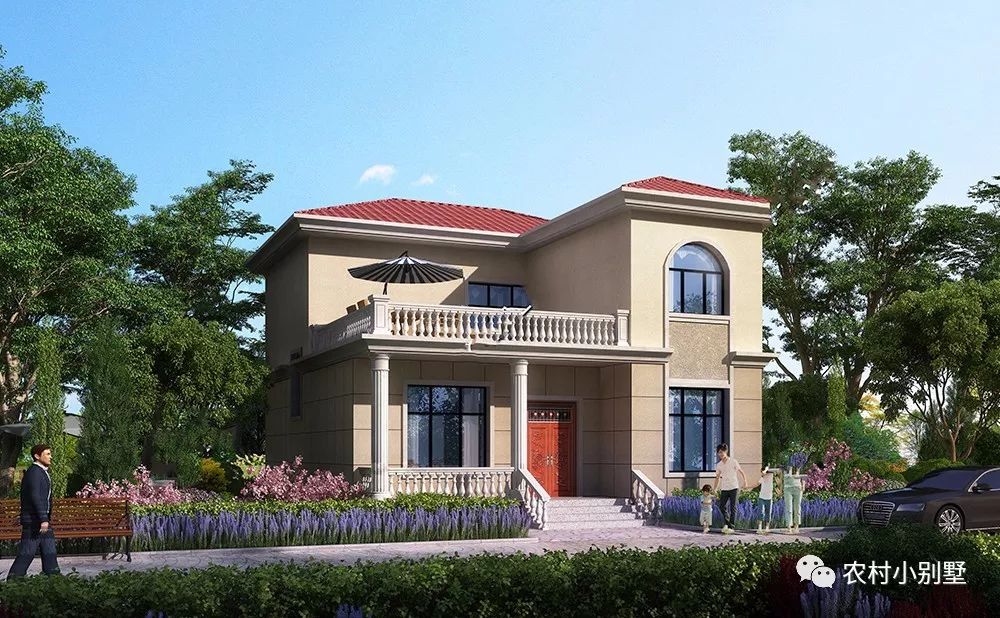 5套面寬10米左右的農(nóng)村二層小樓設(shè)計圖，個個都是精品