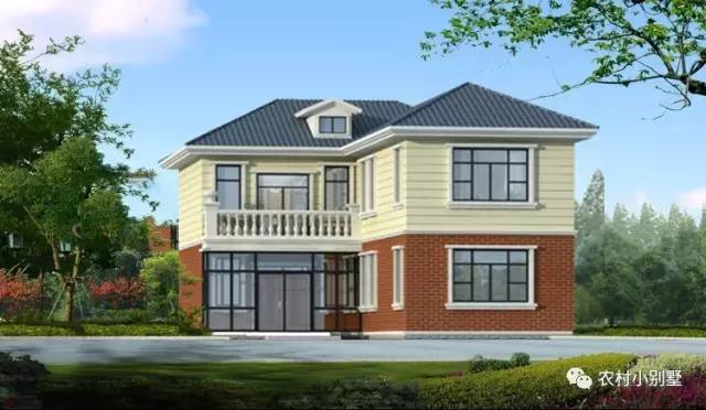 5套面寬10米左右的農(nóng)村二層小樓設(shè)計圖，個個都是精品
