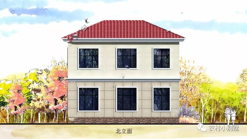 占地125平雙層二層小樓設(shè)計(jì)圖,適合農(nóng)村建的小別墅!