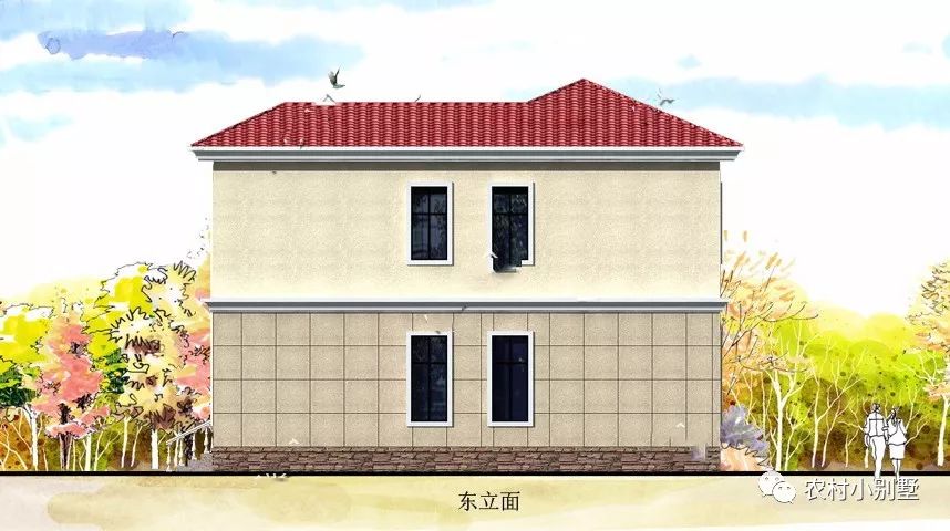 占地125平雙層二層小樓設(shè)計(jì)圖,適合農(nóng)村建的小別墅!