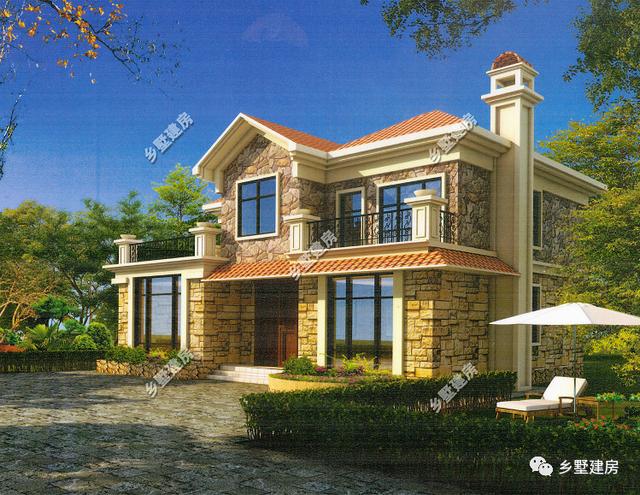 兩棟二層農(nóng)村別墅設(shè)計圖，造價都是20萬，不僅造價低，而且外觀還大氣、美觀、舒適而又與眾不同。