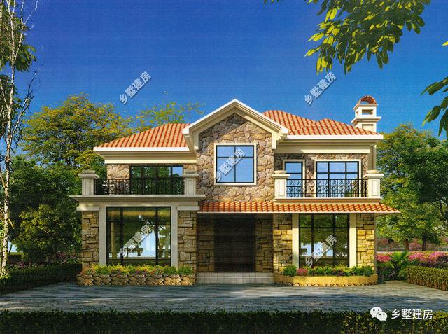 兩棟二層農(nóng)村別墅設(shè)計圖，造價都是20萬，不僅造價低，而且外觀還大氣、美觀、舒適而又與眾不同。