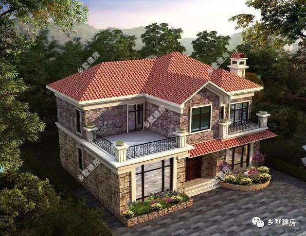 兩棟二層農(nóng)村別墅設(shè)計圖，造價都是20萬，不僅造價低，而且外觀還大氣、美觀、舒適而又與眾不同。