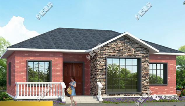 三棟一層別墅設(shè)計圖，造價都是15萬左右，輕輕松松就可以建成！