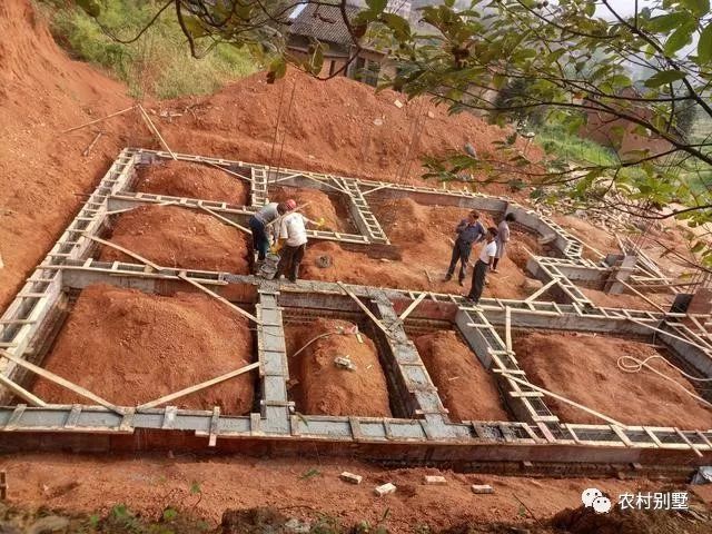 30萬老家自建二層小別墅施工過程直播，附圖紙