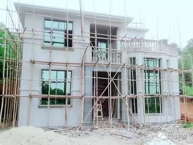 30萬老家自建二層小別墅施工過程直播，附圖紙