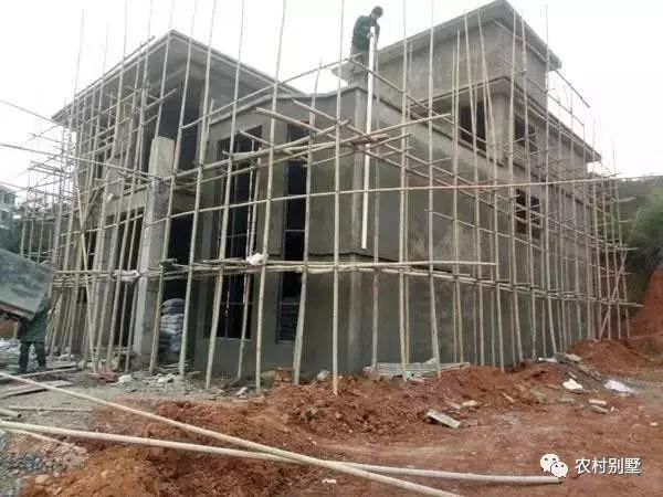 30萬老家自建二層小別墅施工過程直播，附圖紙