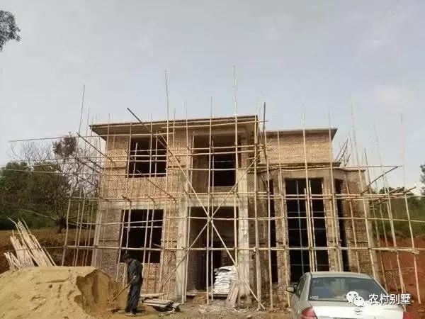 30萬老家自建二層小別墅施工過程直播，附圖紙