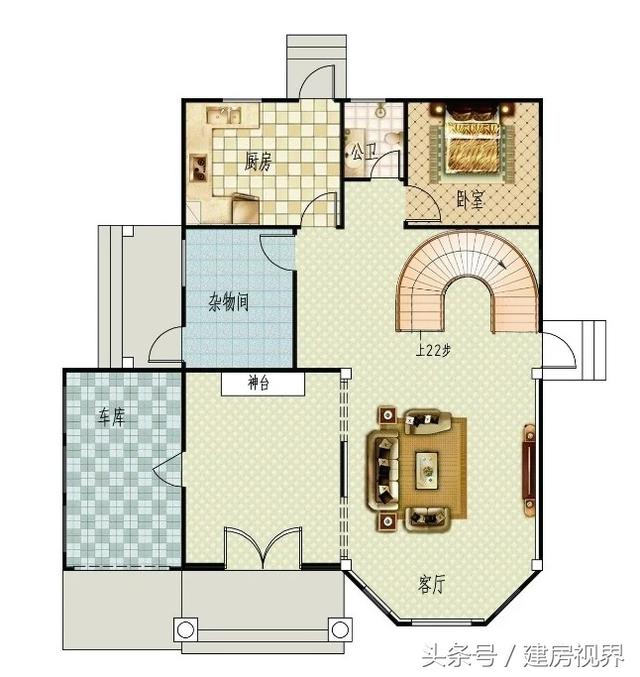 建一套三層的農(nóng)村別墅設(shè)計圖，城里買房劃算的多，還倍有面子，七室三廳五衛(wèi)。