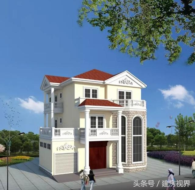 建一套三層的農(nóng)村別墅設(shè)計圖，城里買房劃算的多，還倍有面子，七室三廳五衛(wèi)。