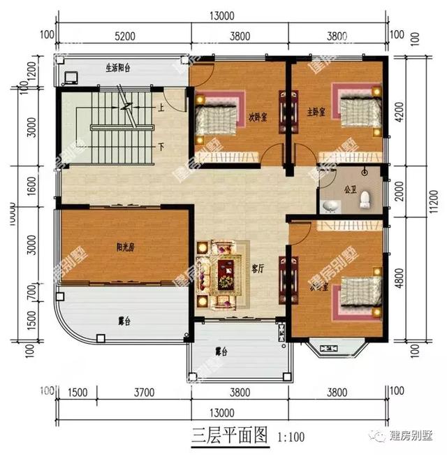 四層農(nóng)村自建房，帶陽光房和落地窗，外觀不僅美，而且設(shè)計(jì)上很有層次感。