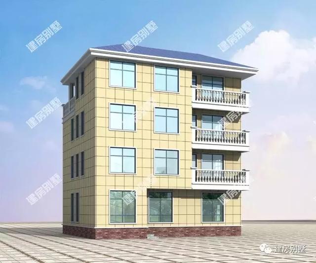 四層農(nóng)村自建房，帶陽光房和落地窗，外觀不僅美，而且設(shè)計(jì)上很有層次感。