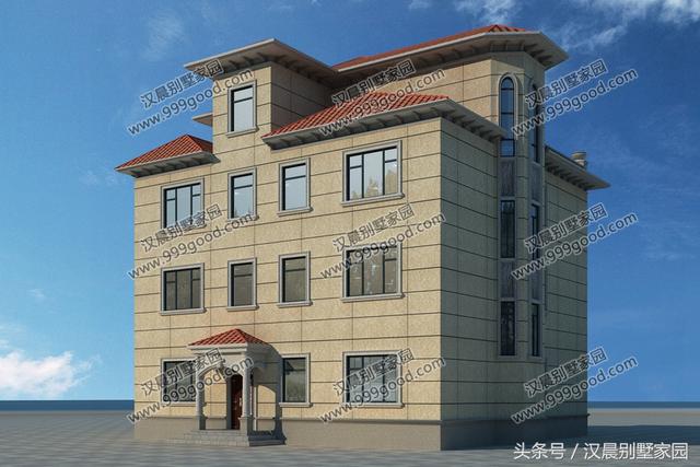 超級耐看的四層別墅設計圖，簡約時尚，不易過時，實景+效果圖+平面圖+裝修圖，完美！