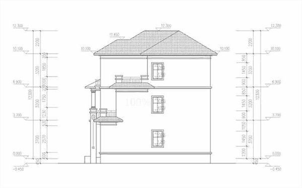 三層農(nóng)村別墅設(shè)計圖，造價35萬左右，設(shè)計感一流，簡單實用，分區(qū)明確