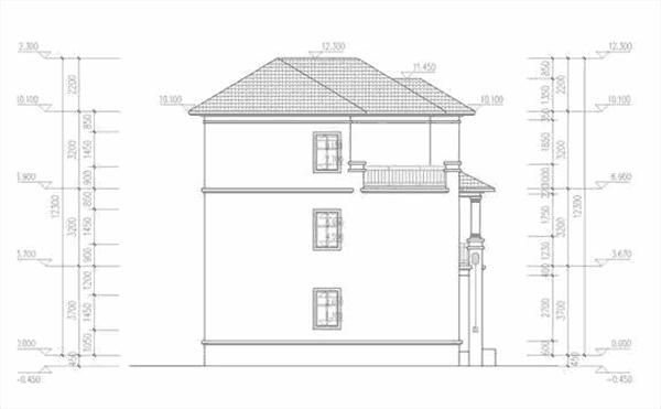 三層農(nóng)村別墅設(shè)計圖，造價35萬左右，設(shè)計感一流，簡單實用，分區(qū)明確