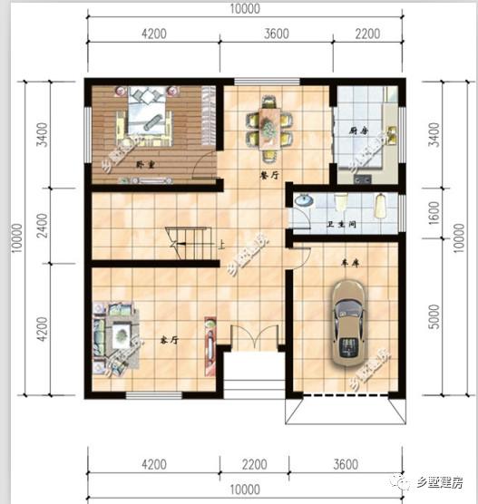 二層別墅設(shè)計(jì)圖，方正精致，美觀舒適，符合生活習(xí)慣