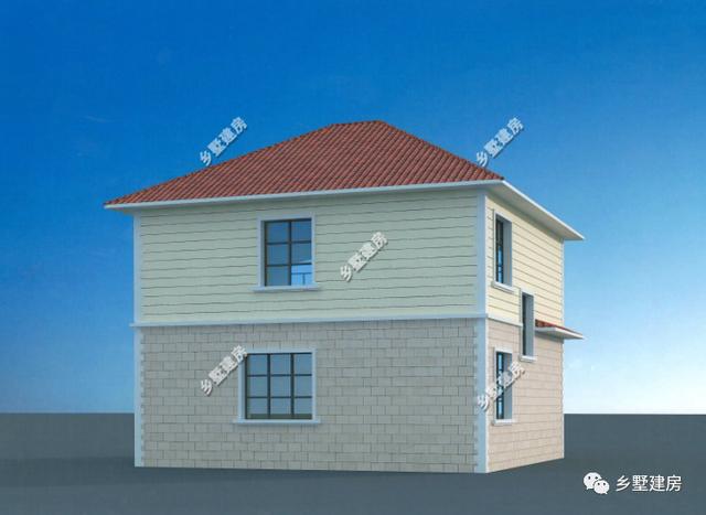 二層別墅設(shè)計(jì)圖，方正精致，美觀舒適，符合生活習(xí)慣