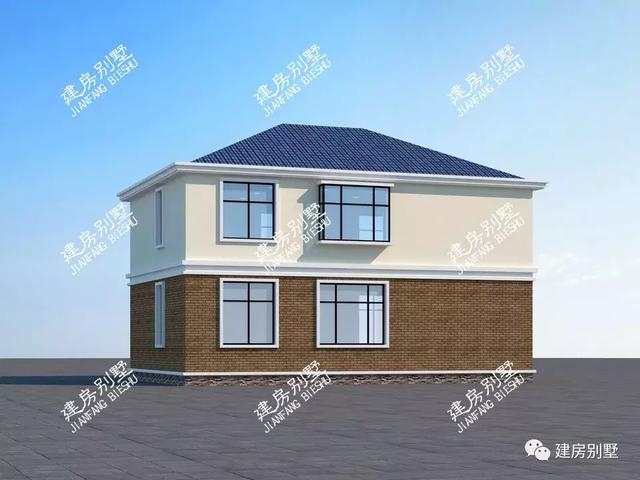 兩款農(nóng)村別墅設計圖，外觀和布局都有很高的相似性，都是簡單實用的居家戶型