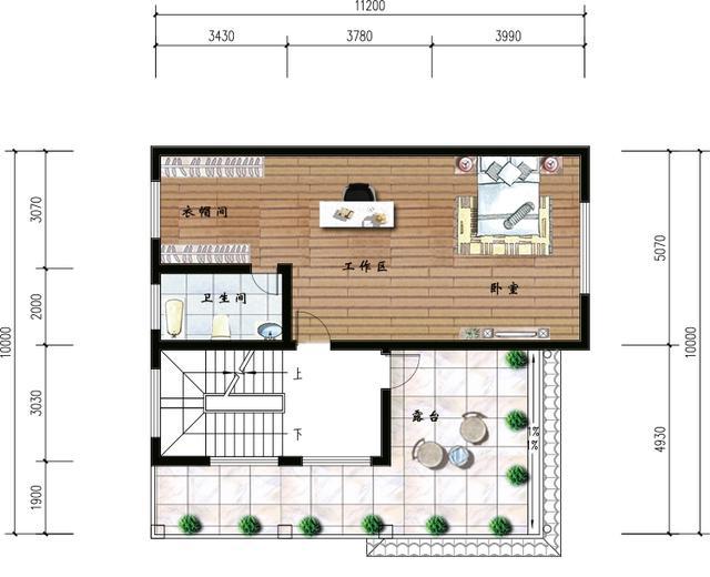 2款三層農(nóng)村自建房設(shè)計圖，1款小戶型，1款大戶型，滿足不同家庭建房的需要
