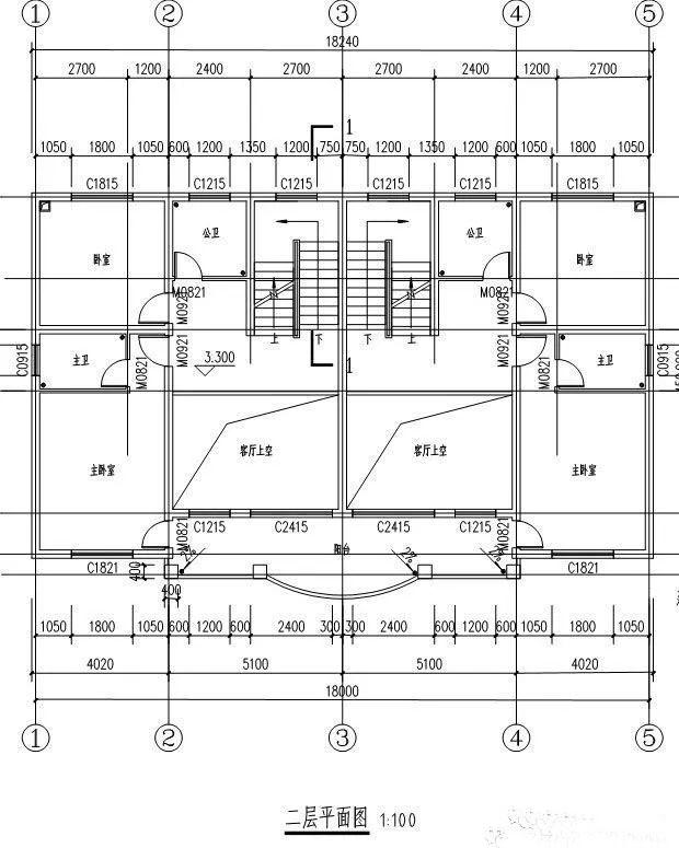 5款兄弟雙拼別墅設(shè)計(jì)圖，漂亮實(shí)用，節(jié)省造價(jià)，建一棟倍兒有面子