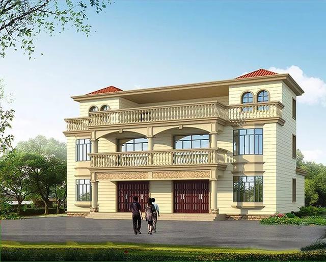 5款兄弟雙拼別墅設(shè)計(jì)圖，漂亮實(shí)用，節(jié)省造價(jià)，建一棟倍兒有面子