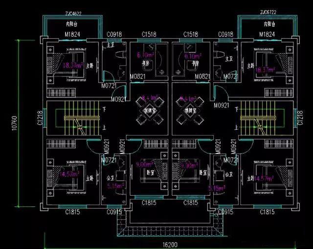 5款兄弟雙拼別墅設(shè)計(jì)圖，漂亮實(shí)用，節(jié)省造價(jià)，建一棟倍兒有面子