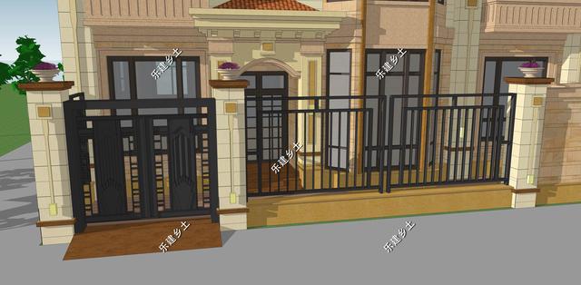 二層簡(jiǎn)歐別墅設(shè)計(jì)圖，別墅整體方正大氣，以暖色調(diào)為主，給人一種溫馨舒適的感覺(jué)