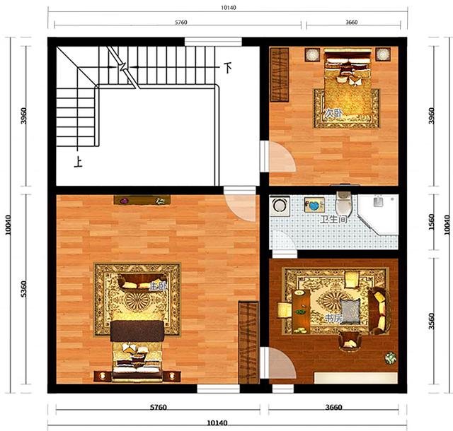一層半農(nóng)村自建房設(shè)計(jì)圖，看適不適合你家