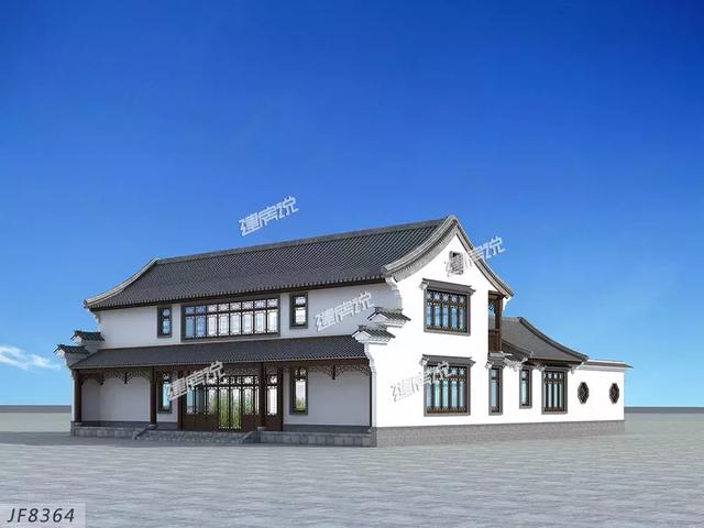 中式農(nóng)村別墅設(shè)計(jì)圖，低調(diào)奢華有內(nèi)涵，含蓄與精致并存。，這樣的房子永不過時(shí)！