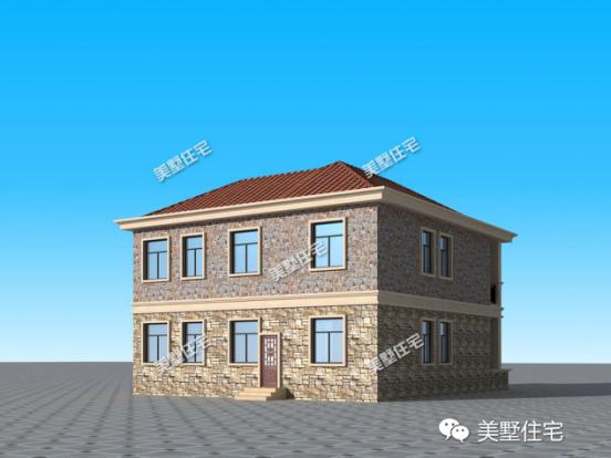 12X11農(nóng)村別墅設(shè)計(jì)圖，4室2廳，帶大露臺，布局實(shí)用外觀美。