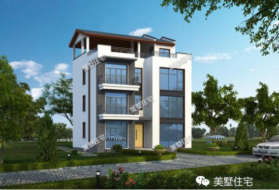 103平米小宅基地四層別墅設(shè)計(jì)圖，造價(jià)40萬(wàn)，外觀美，你心動(dòng)了嗎？