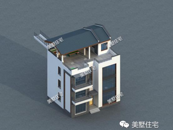 103平米小宅基地四層別墅設(shè)計(jì)圖，造價(jià)40萬(wàn)，外觀美，你心動(dòng)了嗎？